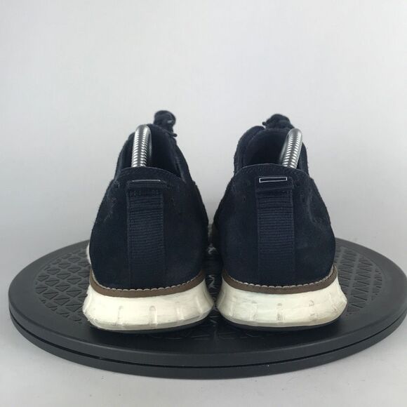 Cole Haan ZeroGrand Wingtip Oxford Blue Suede Dress Shoes C24527 Men’s Size 9 - Picture 6 of 12